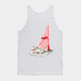 Soft Serve Snail Jelly Gouache Painting Tank Top